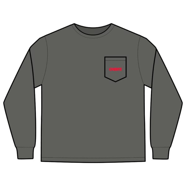 Kansas City Chiefs Unisex Long Sleeve Pocket T-Shirt - Image 5