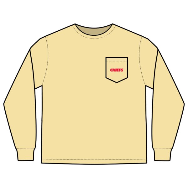 Kansas City Chiefs Unisex Long Sleeve Pocket T-Shirt - Image 7