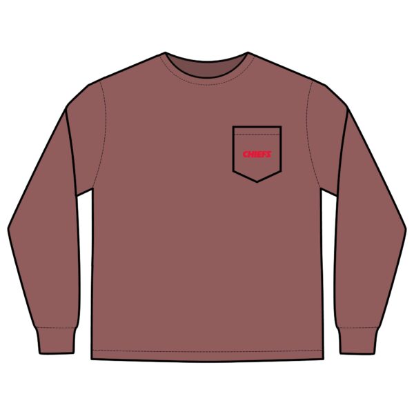 Kansas City Chiefs Unisex Long Sleeve Pocket T-Shirt - Image 11