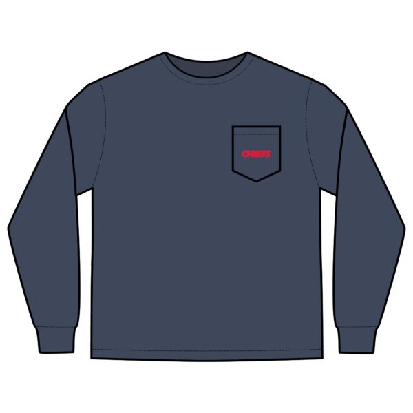 Kansas City Chiefs Unisex Long Sleeve Pocket T-Shirt - Image 13