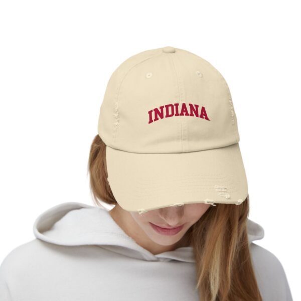 Indiana Hoosiers Unisex Distressed Cap - Image 4