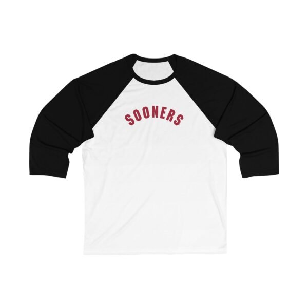 Oklahoma Sooners Unisex 3/4 Sleeve Baseball Tee - Image 5