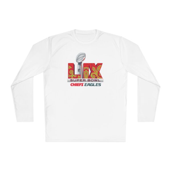 Kansas City Chiefs vs Philadelphia Eagles 2025 Super Bowl LIX Unisex Lightweight Long Sleeve Tee - Image 5