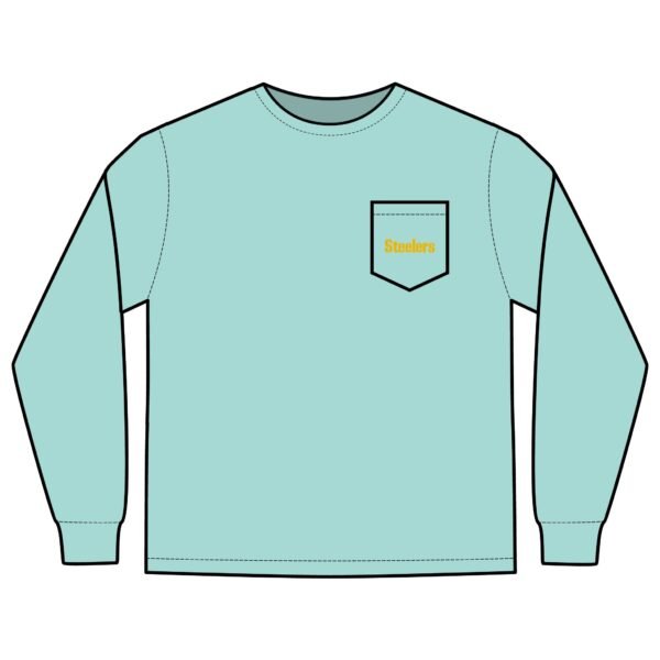 Pittsburgh Steelers Unisex Long Sleeve Pocket T-Shirt - Image 9