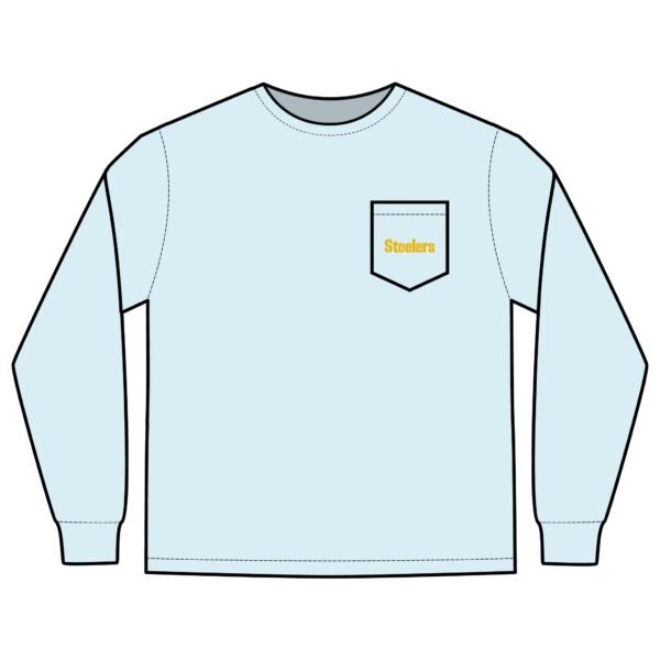 Pittsburgh Steelers Unisex Long Sleeve Pocket T-Shirt - Image 13