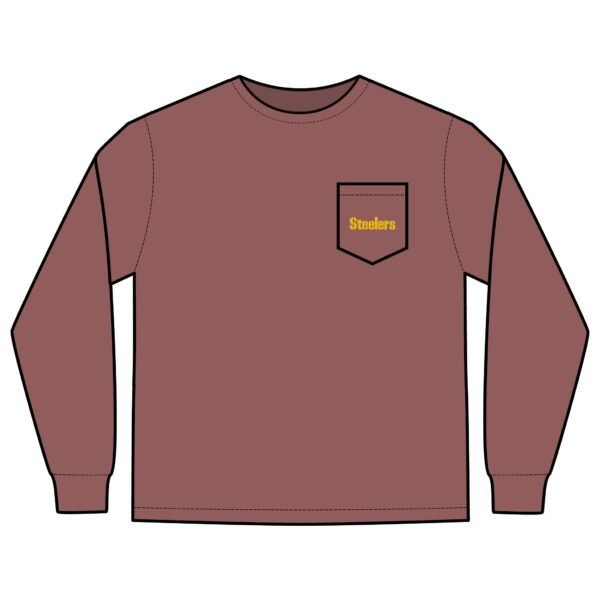 Pittsburgh Steelers Unisex Long Sleeve Pocket T-Shirt - Image 17