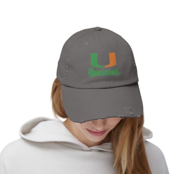 Miami Hurricanes Unisex Distressed Cap - Image 16