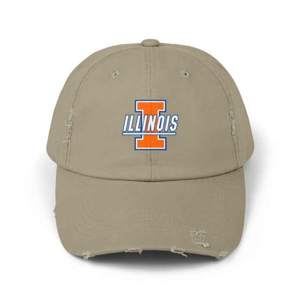 Illinois Fighting Illini Unisex Distressed Cap - Image 9