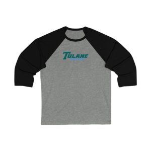 Tulane Green Wave Unisex 3/4 Sleeve Baseball Tee