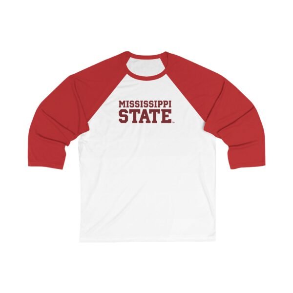 Mississippi State Bulldogs Unisex 3/4 Sleeve Baseball Tee - Image 7