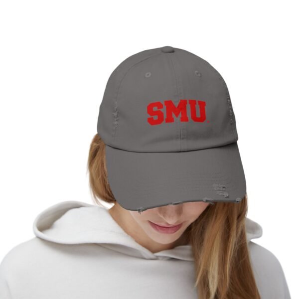 SMU Mustangs Unisex Distressed Cap - Image 16