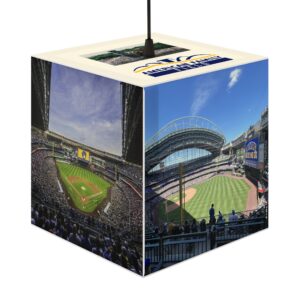 Milwaukee Brewers American Family Field Light Cube Lamp