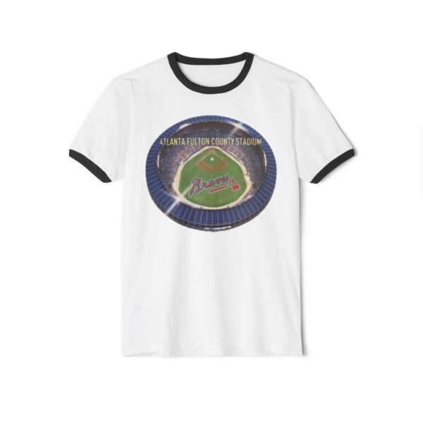 Atlanta Braves Fulton County Stadium Unisex Cotton Ringer T-Shirt - Image 5