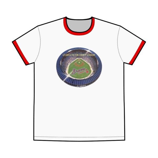Atlanta Braves Fulton County Stadium Men's Staple Ringer Tee - Image 3