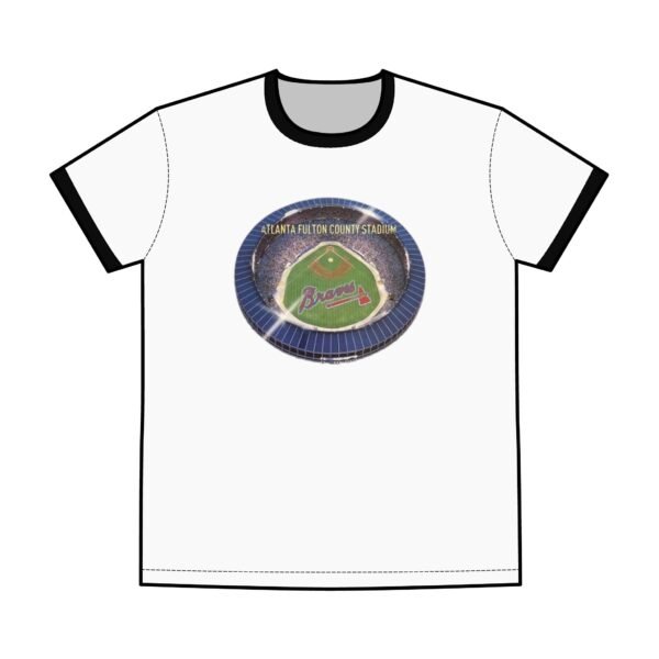 Atlanta Braves Fulton County Stadium Men's Staple Ringer Tee - Image 5