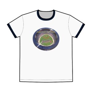 Atlanta Braves Fulton County Stadium Men's Staple Ringer Tee