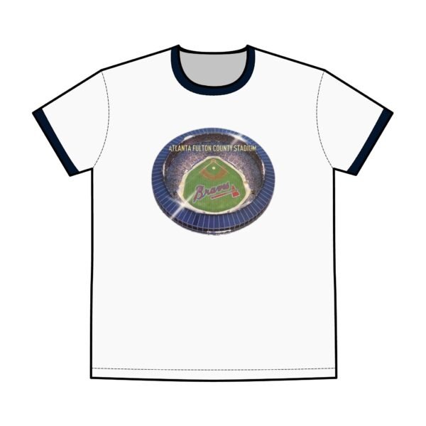 Atlanta Braves Fulton County Stadium Men's Staple Ringer Tee