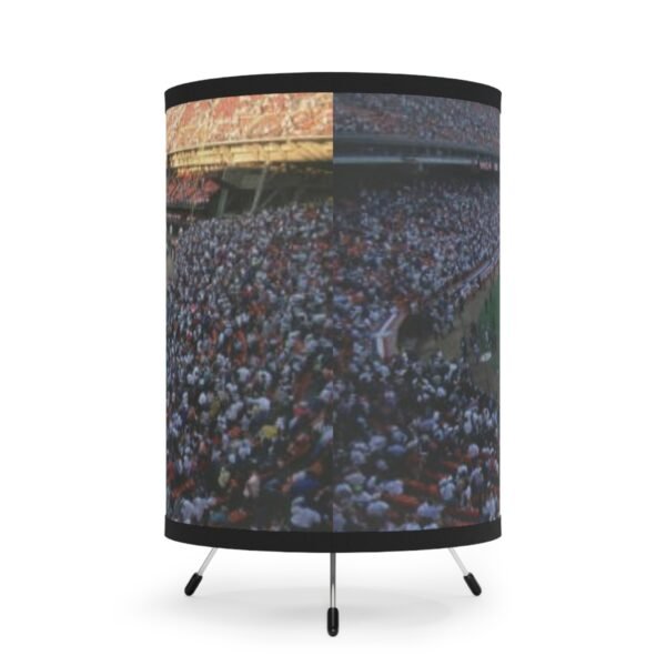 San Francisco Giants Earthquake at Candlestick Park Tripod Lamp with High-Res Printed Shade, USCA plug - Image 3
