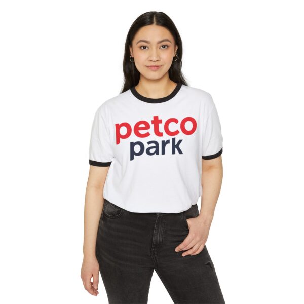San Diego Padres Petco Park Unisex Cotton Ringer T-Shirt - Image 11