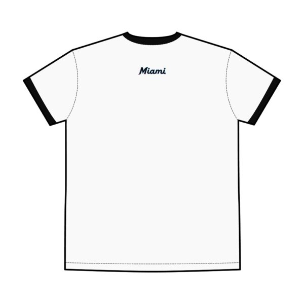 Miami Marlins Men's Staple Ringer Tee - Image 6