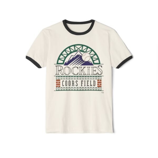 Colorado Rockies Coors Field Unisex Cotton Ringer T-Shirt - Image 5