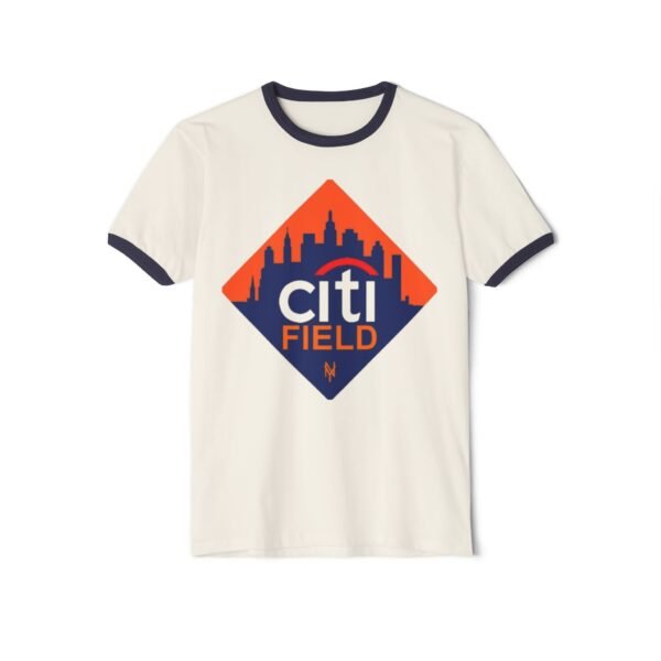 New York Mets Citi Field Unisex Cotton Ringer T-Shirt - Image 5