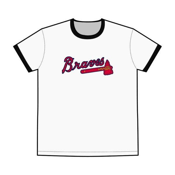 Atlanta Braves Men's Staple Ringer Tee - Image 5