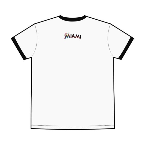 Miami Marlins Men's Staple Ringer Tee - Image 6