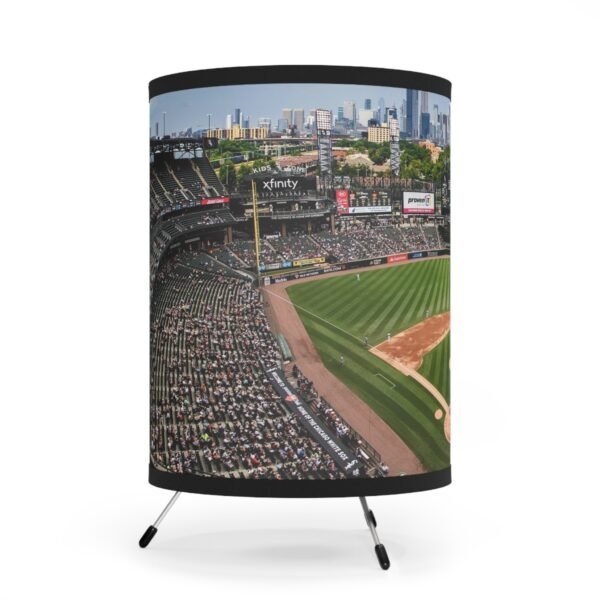 Chicago White Sox Rate Field Tripod Lamp with High-Res Printed Shade, USCA plug - Image 2
