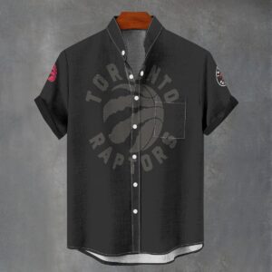 Toronto Raptors Men's Stand Collar Shirt Imitation Flax