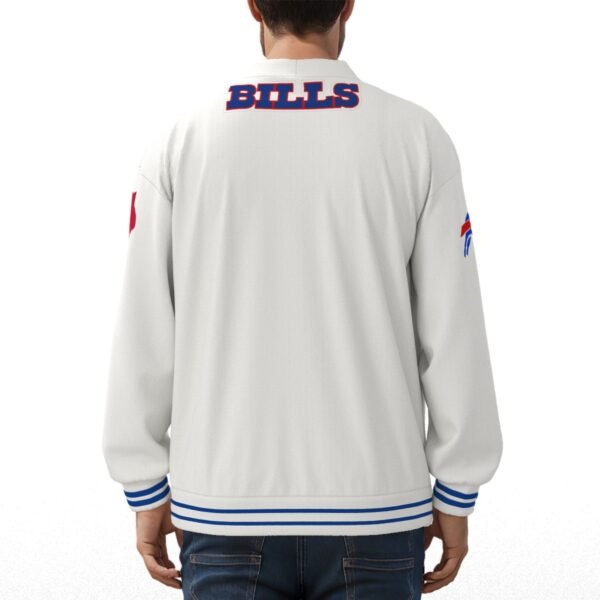 Buffalo Bills Unisex V-neck Knitted Fleece Cardigan With Button Closure - Image 4