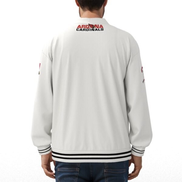 Arizona Cardinals Unisex V-neck Knitted Fleece Cardigan With Button Closure - Image 4