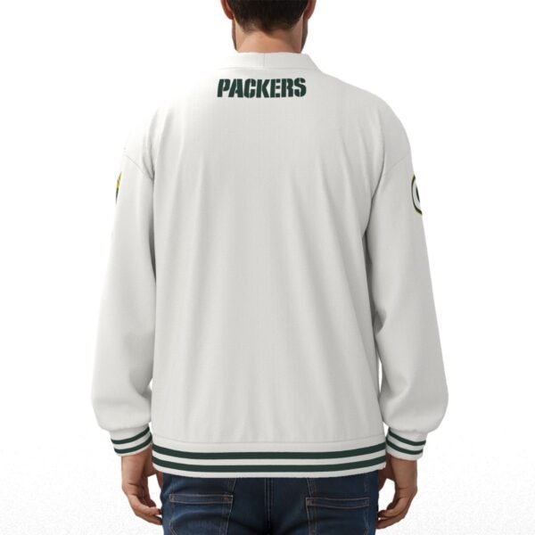 Green Bay Packers Unisex V-neck Knitted Fleece Cardigan With Button Closure - Image 4