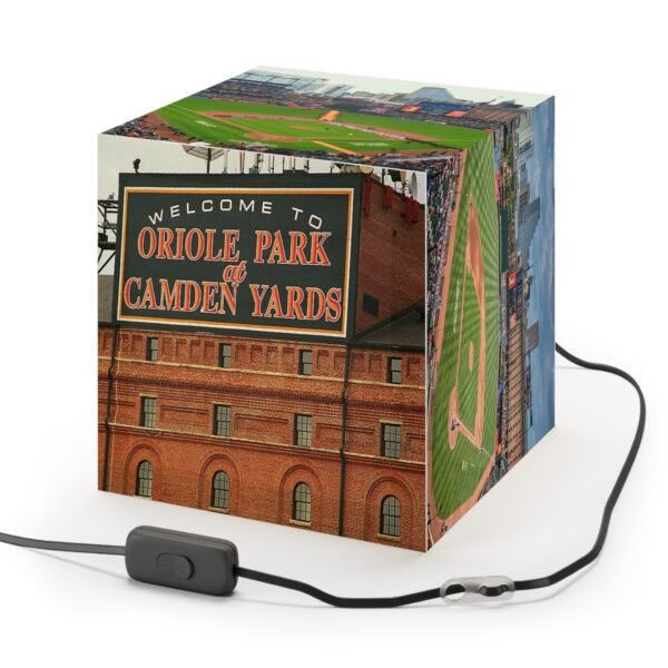 Baltimore Orioles Oriole Park at Camden Yards Light Cube Lamp - Image 4