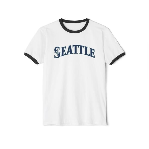 Seattle Mariners Unisex Cotton Ringer T-Shirt - Image 9