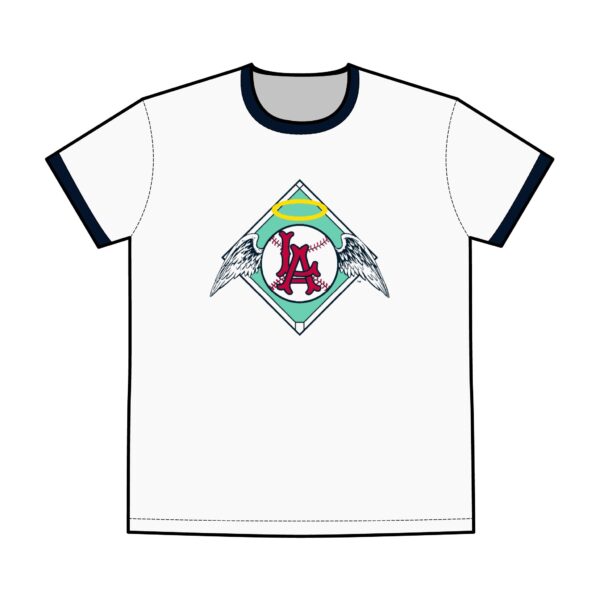 Los Angeles Angels Men's Staple Ringer Tee - Image 5