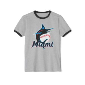 Miami Marlins Unisex Cotton Ringer T-Shirt
