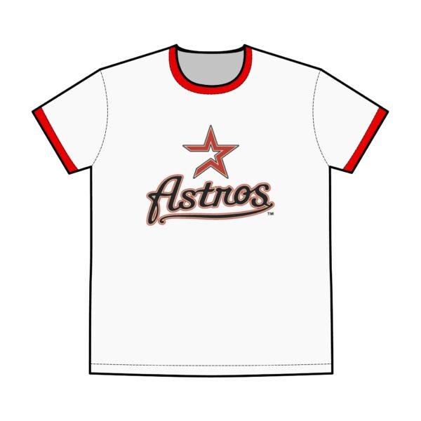 Houston Astros Men's Staple Ringer Tee - Image 3