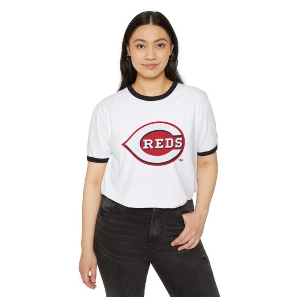 Cincinnati Reds Unisex Cotton Ringer T-Shirt - Image 11