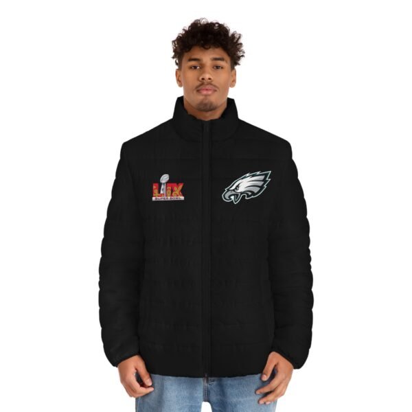 Philadelphia Eagles 2025 Super Bowl LIX Men's Puffer Jacket - Image 3