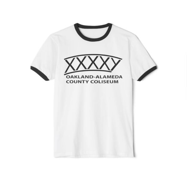Athletics Oakland–Alameda County Coliseum Unisex Cotton Ringer T-Shirt - Image 9