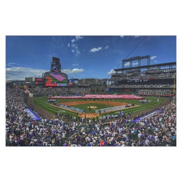 Colorado Rockies Coors Field Indoor and Outdoor Silk Posters - Image 2