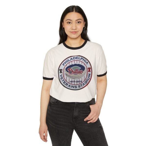 Philadelphia Phillies Veterans Stadium Unisex Cotton Ringer T-Shirt - Image 7