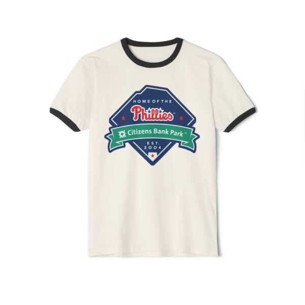 Philadelphia Phillies Citizens Bank Park Unisex Cotton Ringer T-Shirt - Image 5