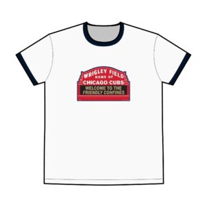 Chicago Cubs Wrigley Field Men's Staple Ringer Tee