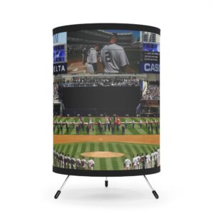 New York Yankees Yankee Stadium Tripod Lamp with High-Res Printed Shade, USCA plug