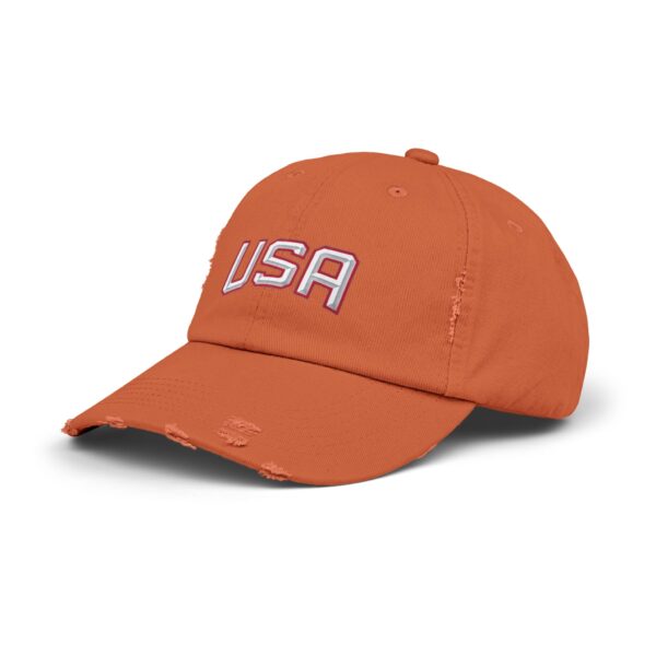 2025 4 Nations Face-Off USA Unisex Distressed Cap - Image 6