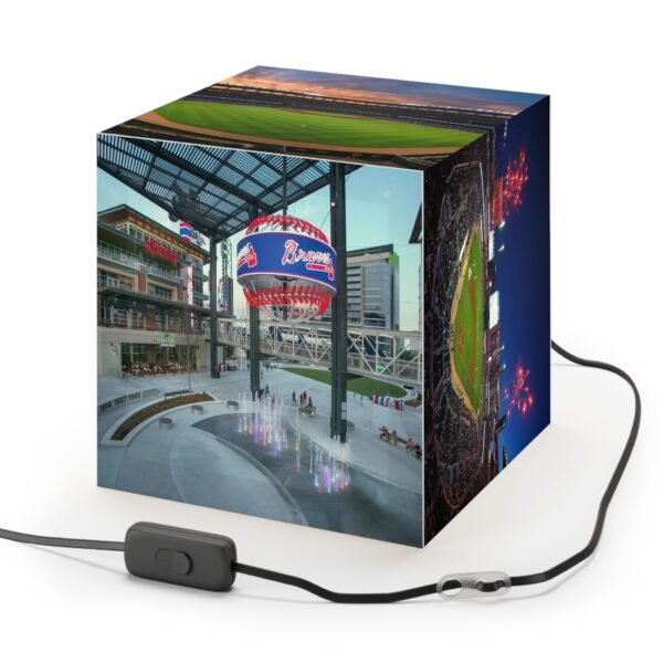 Atlanta Braves Truist Park Light Cube Lamp - Image 4