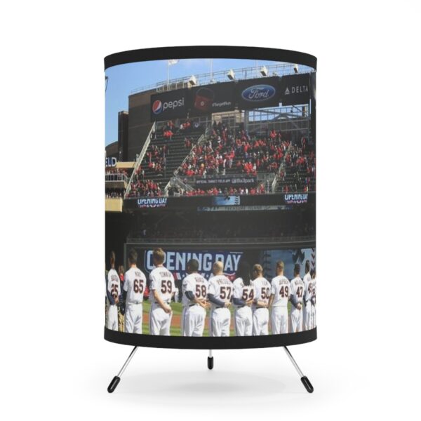 Minnesota Twins Target Field Tripod Lamp with High-Res Printed Shade, USCA plug