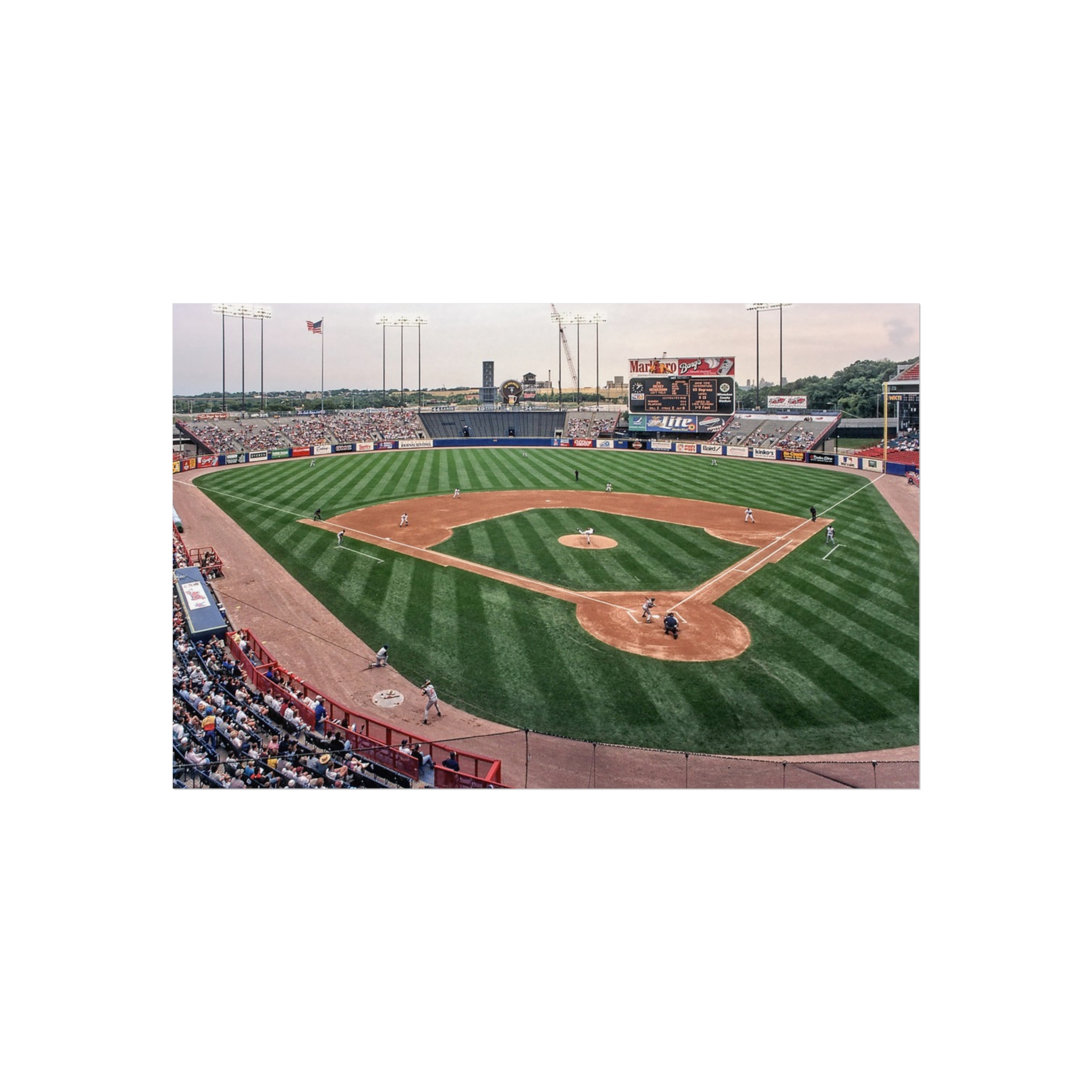 Milwaukee Brewers County Stadium Fine Art Posters